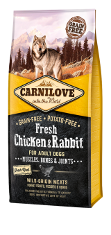 Carnilove Fresh® Για Ενήλικους Σκύλους Κοτόπουλο & Κουνέλι 12kg