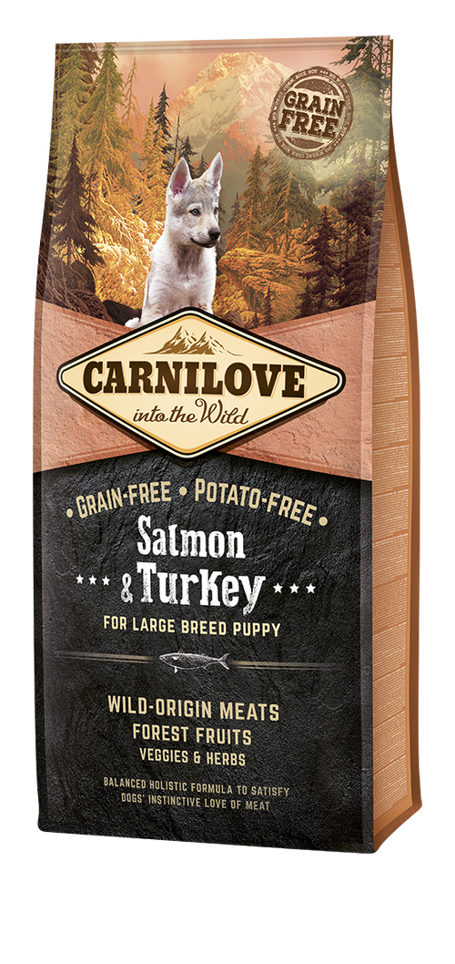 Carnilove® Για Μεγαλόσωμα Κουτάβια Σολομός & Γαλοπούλα