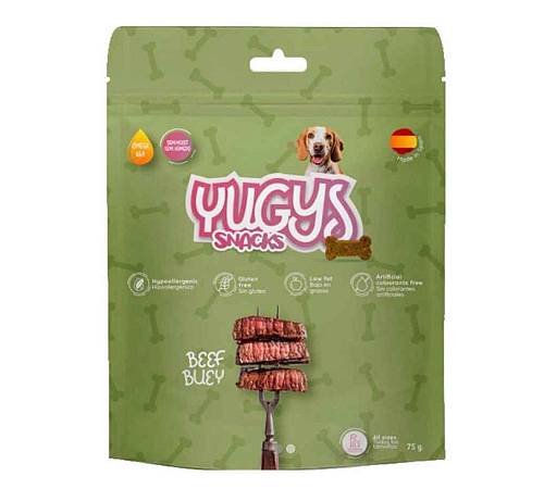 Yugys Snacks Λιχουδιά για σκύλους με Μοσχάρι 75g