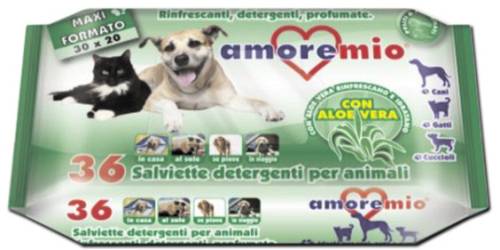 Υγρά μαντηλάκια καθαρισμού Amoremio  Aloe Vera