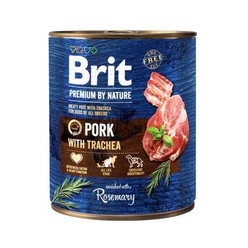 Brit Premium By Nature® Dog Cans Pork with Trachea