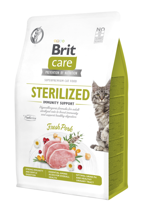 Brit Care® Cat GF Sterilized Immunity Support Pork