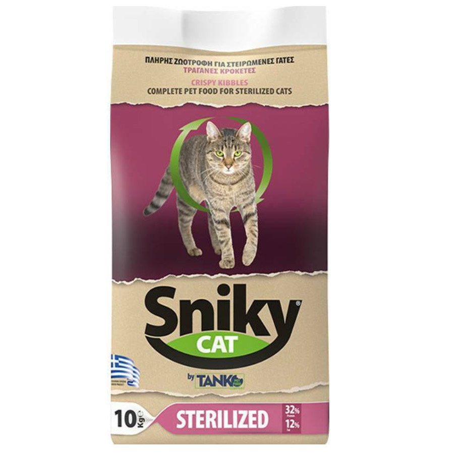 Sniky Cat Sterilized Ξηρά Τροφή για Ενήλικες Στειρωμένες Γάτες με Κοτόπουλο