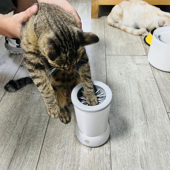 Pet Pedicure Cup. Αυτόματος ηλεκτρικός καθαριστής πατούσας για σκύλους και γάτες με απαλή σιλικόνη διαμέτρου 10.5 εκατοστών.