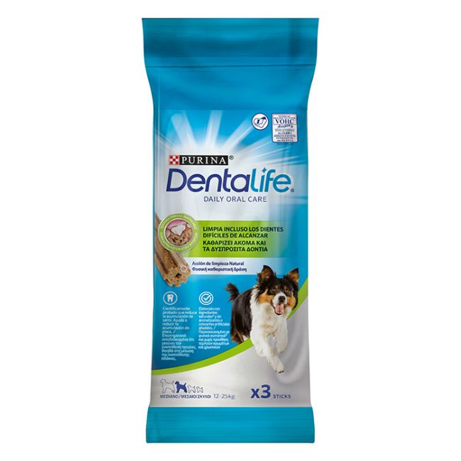 Purina Dentalife Medium Οδοντικό σνακ Σκύλου. Σακουλάκι 69g (3 στικς)